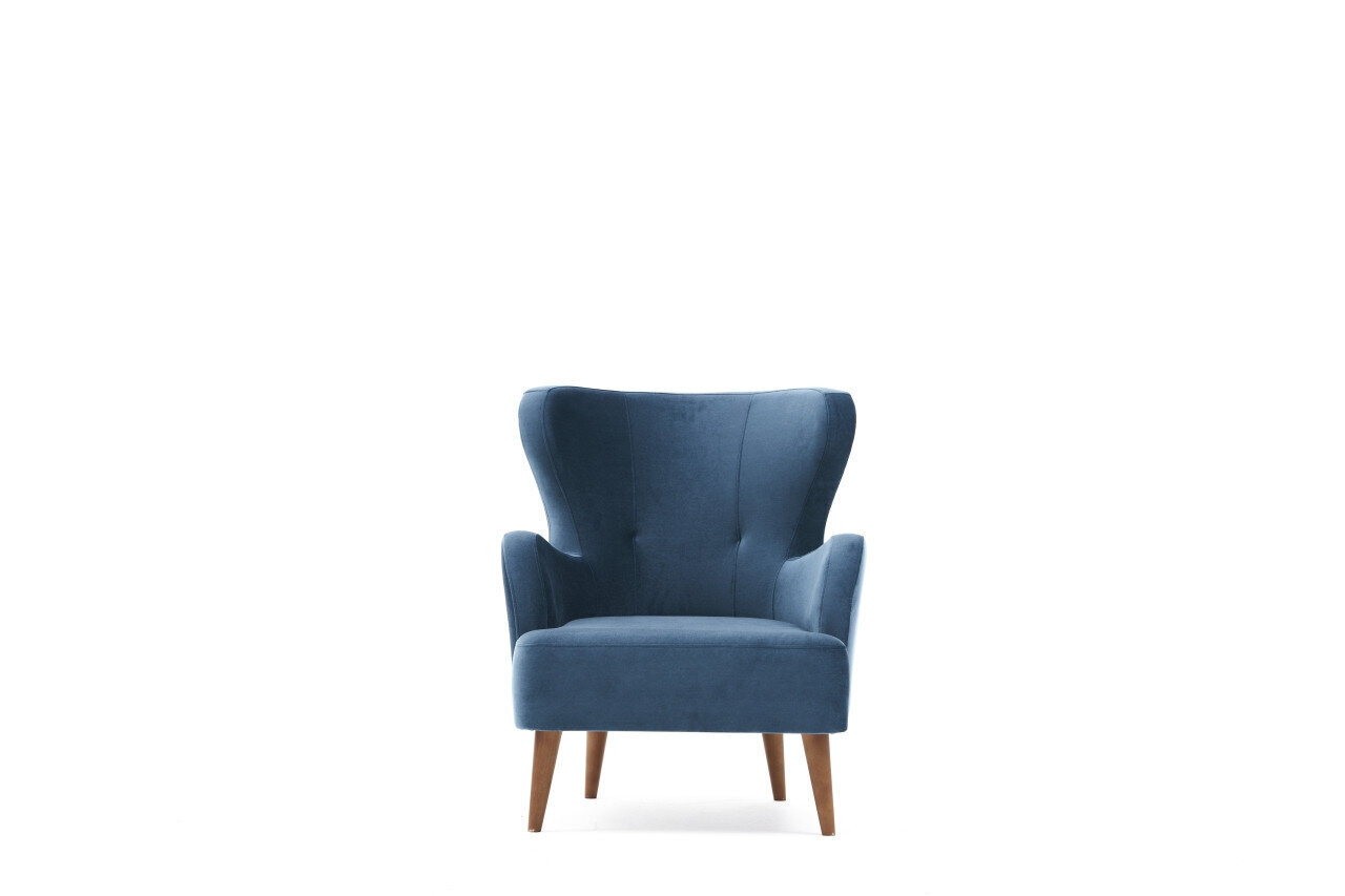 Krēsls Hanah Home Karina, zils cena un informācija | Atpūtas krēsli | 220.lv