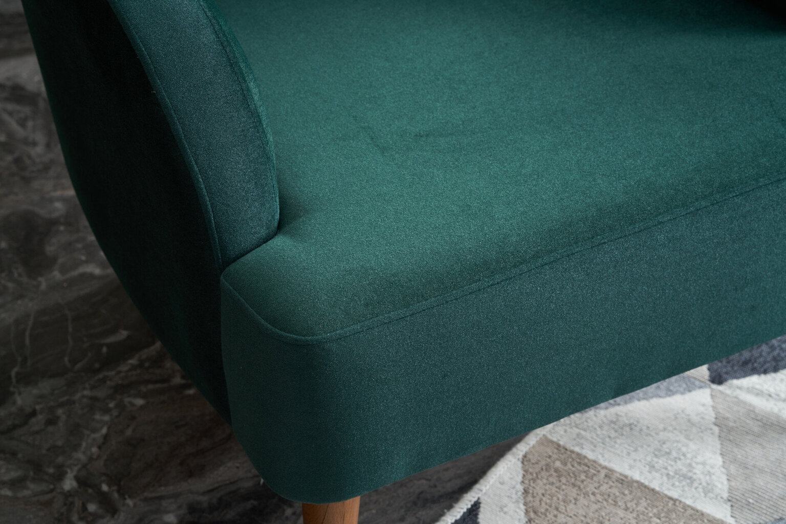 Krēsls Hanah Home Karina, zaļš cena un informācija | Atpūtas krēsli | 220.lv