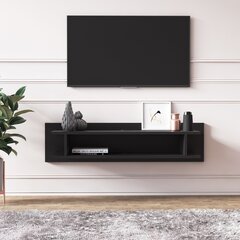 TV galdiņš Kalune Design Lucio, melns cena un informācija | TV galdiņi | 220.lv