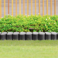 Комплект бордюров для сада из графита, 4.1 м цена и информация | Декоры для сада | 220.lv