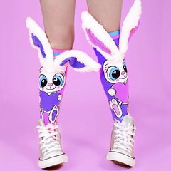 Krāsainas zeķes Funny bunny cena un informācija | Zeķes, zeķubikses meitenēm | 220.lv