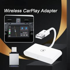 BlackBird Беспроводной адаптер CarPlay для iPhone, с разъемом USB/USB-C цена и информация | FM Модуляторы | 220.lv