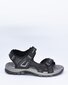 Sandales vīriešiem Elche 16900611 EIAP00005231, melnas cena un informācija | Vīriešu iešļūcenes, čības, sandales | 220.lv