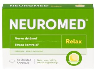Uztura bagātinātājs Neuromed Relax, 30kapsulas cena un informācija | Vitamīni, preparāti, uztura bagātinātāji labsajūtai | 220.lv