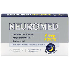 Uztura bagātinātājs Neuromed Sleep Forte, 30tabletes cena un informācija | Vitamīni, preparāti, uztura bagātinātāji labsajūtai | 220.lv