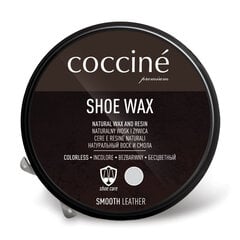 Безцветный защитный крем для обуви - Coccine Shoe Wax, 40 g + Щетка из конского волоса для полировки обуви, 16 см цена и информация | Для ухода за обувью и одеждой | 220.lv