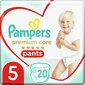 Autiņbiksītes-biksītes PAMPERS Premium Pants, 5. izmērs, 12-17 kg, 20 gab. цена и информация | Autiņbiksītes | 220.lv