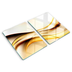 Stikla griešanas dēlītis Abstraktas dūmu līnijas, 2x40x52 cm cena un informācija | Griešanas dēlīši | 220.lv
