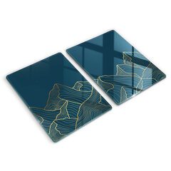 Stikla griešanas dēlītis Abstraktie kalni, 2x40x52 cm cena un informācija | Griešanas dēlīši | 220.lv