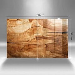 Stikla griešanas dēlītis Koka dēļu faktūra, 2x40x52 cm cena un informācija | Griešanas dēlīši | 220.lv
