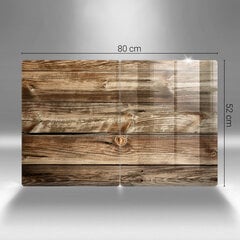Stikla griešanas dēlītis Koka dēļu tekstūra, 2x40x52 cm cena un informācija | Griešanas dēlīši | 220.lv
