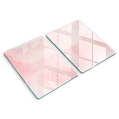 Stikla griešanas dēlītis Pastels rozes fons, 2x40x52 cm cena un informācija | Griešanas dēlīši | 220.lv