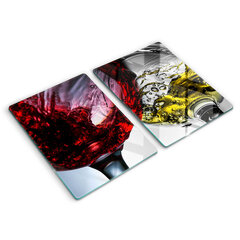 Stikla griešanas dēlītis Vīna glāzes, 2x40x52 cm cena un informācija | Griešanas dēlīši | 220.lv