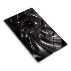 Stikla griešanas dēlītis Abstrakta melnā masa, 30x52 cm cena un informācija | Griešanas dēlīši | 220.lv