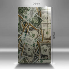 Stikla griešanas dēlītis Naudas dolāri, 30x52 cm цена и информация | Pазделочные доски | 220.lv