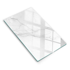 Stikla griešanas dēlītis Smalks balts marmors, 30x52 cm цена и информация | Pазделочные доски | 220.lv