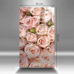 Stikla griešanas dēlītis Smalku rožu pušķis, 30x52 cm цена и информация | Pазделочные доски | 220.lv