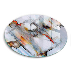 Stikla griešanas dēlītis Abstrakcijas krāsas, 30 cm цена и информация | Pазделочные доски | 220.lv
