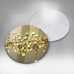 Stikla griešanas dēlītis Abstrakta 3D ģeometrija, 30 cm cena un informācija | Griešanas dēlīši | 220.lv