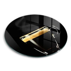 Stikla griešanas dēlītis Glāze melnās kafijas, 30 cm cena un informācija | Griešanas dēlīši | 220.lv