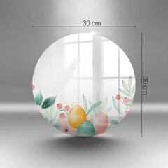 Stikla griešanas dēlītis Lieldienu olas, 30 cm cena un informācija | Griešanas dēlīši | 220.lv