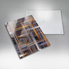 Stikla griešanas dēlītis Abstraktas krāsas līnijas, 40x52 cm cena un informācija | Griešanas dēlīši | 220.lv