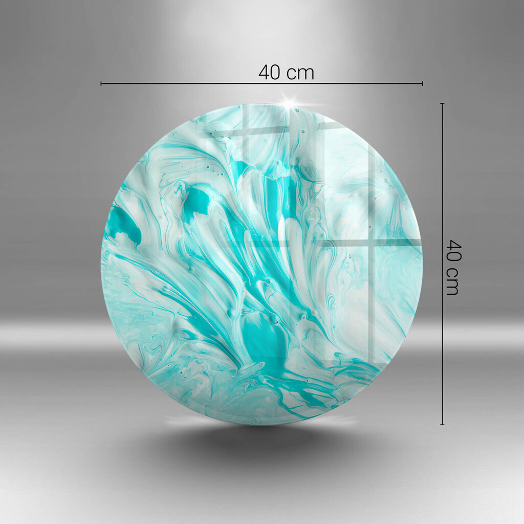 Stikla griešanas dēlītis Abstrakcijas krāsas, 40 cm цена и информация | Griešanas dēlīši | 220.lv