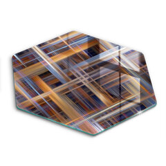 Stikla griešanas dēlītis Abstraktas krāsas līnijas, 40 cm cena un informācija | Griešanas dēlīši | 220.lv