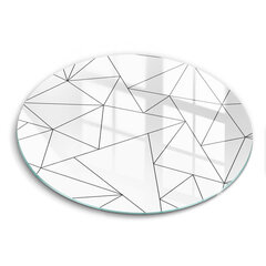 Stikla griešanas dēlītis Balti trīsstūri, 40 cm цена и информация | Pазделочные доски | 220.lv