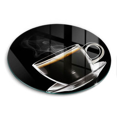 Stikla griešanas dēlītis Glāze karstas kafijas, 40 cm цена и информация | Pазделочные доски | 220.lv