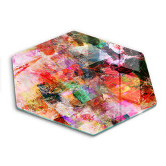 Stikla griešanas dēlītis Krāsas abstrakcija, 40 cm cena un informācija | Griešanas dēlīši | 220.lv