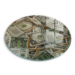 Stikla griešanas dēlītis Naudas dolāri, 40 cm цена и информация | Pазделочные доски | 220.lv