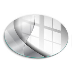 Stikla griešanas dēlītis Sudraba metāla abstrakcija, 40 cm цена и информация | Pазделочные доски | 220.lv