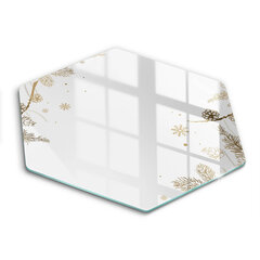 Stikla griešanas dēlītis Ziemas dekorācijas, 40 cm cena un informācija | Griešanas dēlīši | 220.lv