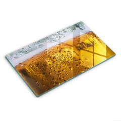 Stikla griešanas dēlītis Slapja alus glāze, 52x30 cm cena un informācija | Griešanas dēlīši | 220.lv