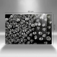 Stikla griešanas dēlītis Dimanti dimanti, 80x52 cm cena un informācija | Griešanas dēlīši | 220.lv