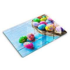 Stikla griešanas dēlītis Lieldienu olas Lieldienu olas, 80x52 cm cena un informācija | Griešanas dēlīši | 220.lv