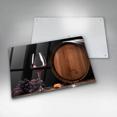 Stikla griešanas dēlītis Mucas vīna glāze, 80x52 cm cena un informācija | Griešanas dēlīši | 220.lv