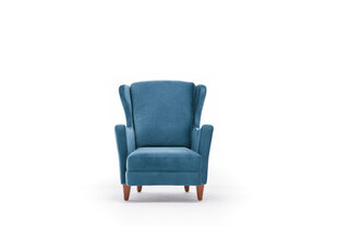 Atzveltnes krēsls Hanah Home Lola Berjer, zils цена и информация | Кресла для отдыха | 220.lv