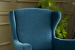 Atzveltnes krēsls Hanah Home Lola Berjer, zils cena un informācija | Atpūtas krēsli | 220.lv
