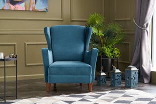 Atzveltnes krēsls Hanah Home Lola Berjer, zils цена и информация | Кресла в гостиную | 220.lv