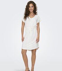 JDY женское платье 15321048*02, белое цена и информация | Платья | 220.lv