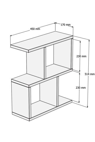 Sānu galdiņš Kalune Design Zet, balts цена и информация | Žurnālgaldiņi | 220.lv