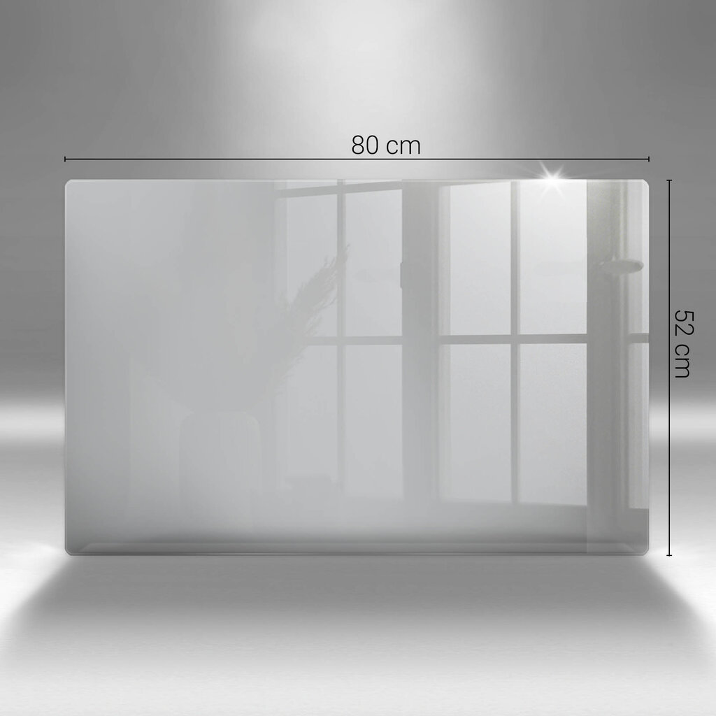 Stikla griešanas dēlītis Pelēka krāsa, 80x52 cm цена и информация | Griešanas dēlīši | 220.lv