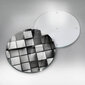 Stikla griešanas dēlītis Abstrakti 3D kvadrāti, 30 cm cena un informācija | Griešanas dēlīši | 220.lv