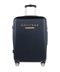 Vidējs koferis Puccini, M, zils cena un informācija | Koferi, ceļojumu somas | 220.lv