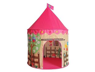 Telts, rozā, 125 cm cena un informācija | Bērnu rotaļu laukumi, mājiņas | 220.lv