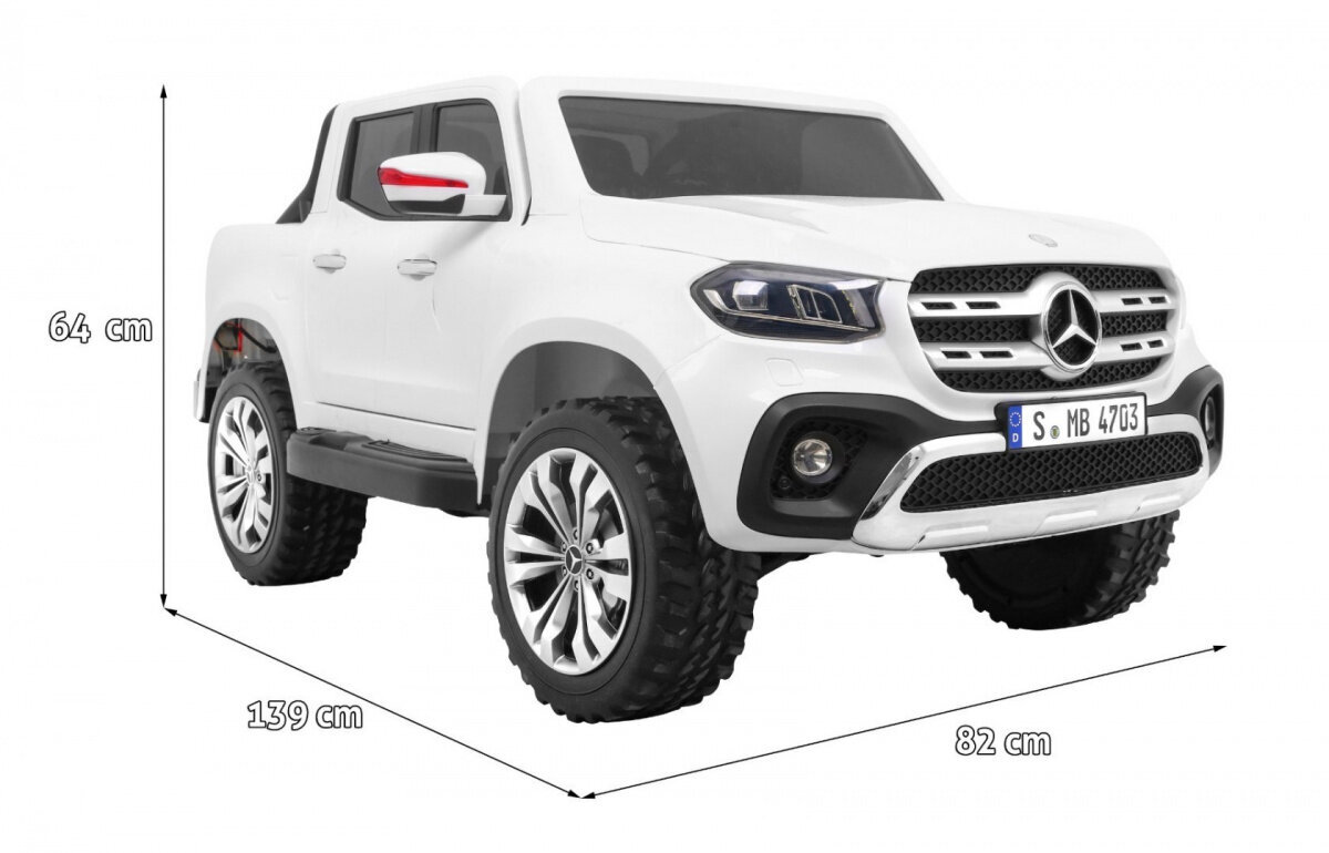 Elektroauto Mercedes Benz X-Class MP4, balts цена и информация | Bērnu elektroauto | 220.lv