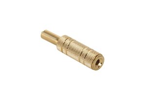 гнездо 3,5 мм золотой кабель цена и информация | Адаптеры и USB разветвители | 220.lv
