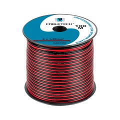 CCA 1,5 mm melns un sarkanais kabelis cena un informācija | Kabeļi un vadi | 220.lv